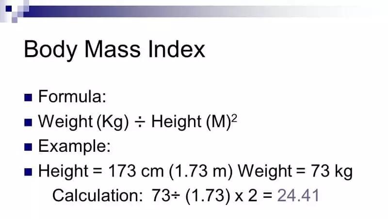 Body mass index, Trend Health