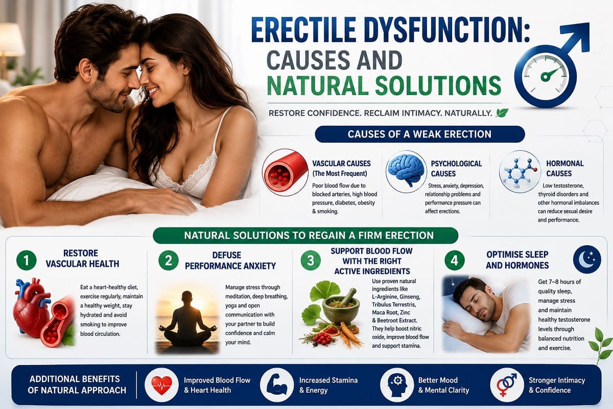 Erectile Dysfunction Causes and Natural Solutions